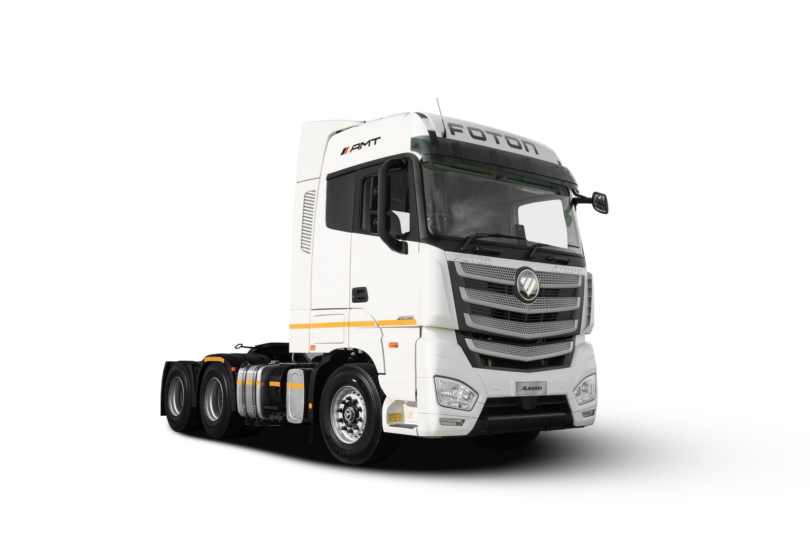 White Foton Auman 560HP AMT 6x4 exterior view